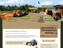 Tablet Screenshot of containerdienst-wrensch.de